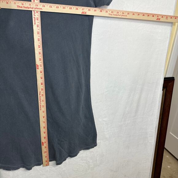 n:Philanthropy Small Gray Distressed Shirt Dress Ripped Morrison Knot Athleisure - Picture 11 of 14